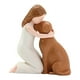 thumbnail image 2 of Figura de humano y perro, colección de figuras de escritorio, adorno de relación, estatua de perro de resina para sala de estar, fiesta, armario,, 2 of 8