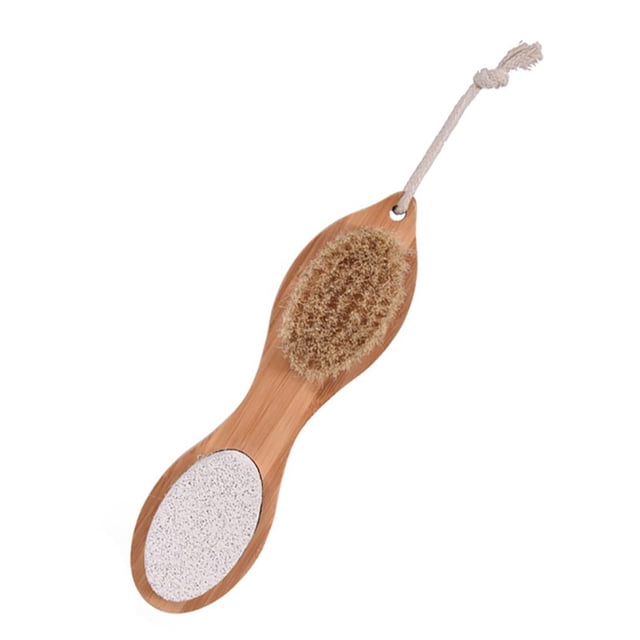 Cepillo Para Pies 4 En 1 Con Piedra Pómez, Masajeador De Pies, Herramienta De Pedicura, Exfoliante, Spa, Ducha, Elimina La Piel Muerta, Herramienta Para El Cuidado De Los Pies Sweethay CE004365-00