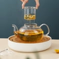 thumbnail image 2 of ReaNea 1000ml Glass Teapot with Removable Infuser, Blooming Loose Leaf Tea Kettle, 2 of 9