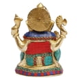 thumbnail image 4 of Brass World Brass Ganesha Ganesh Idol for Home Office Success Entrance Decor Pooja Good Luck Gift 8 Inch, 4 of 4