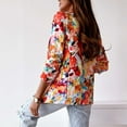 thumbnail image 5 of WNEGSTG Blazer Jackets for Women 2023 Autumn Fashion Printed Jacket Casual Small Suit, 5 of 5