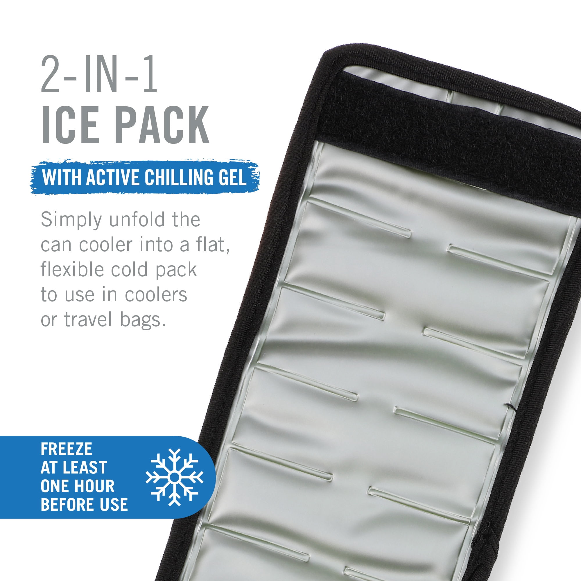 Host Insta-Chill Standard Can Sleeve for Beer, Soda, Seltzer, Juice, Black