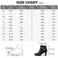 thumbnail image 4 of Pennysue Women's Black Wide Width Ankle Boots With Buckle And Zipper Chunky Heel Ankle Strap Zip Boots For Ladies Size 9.5, 4 of 7