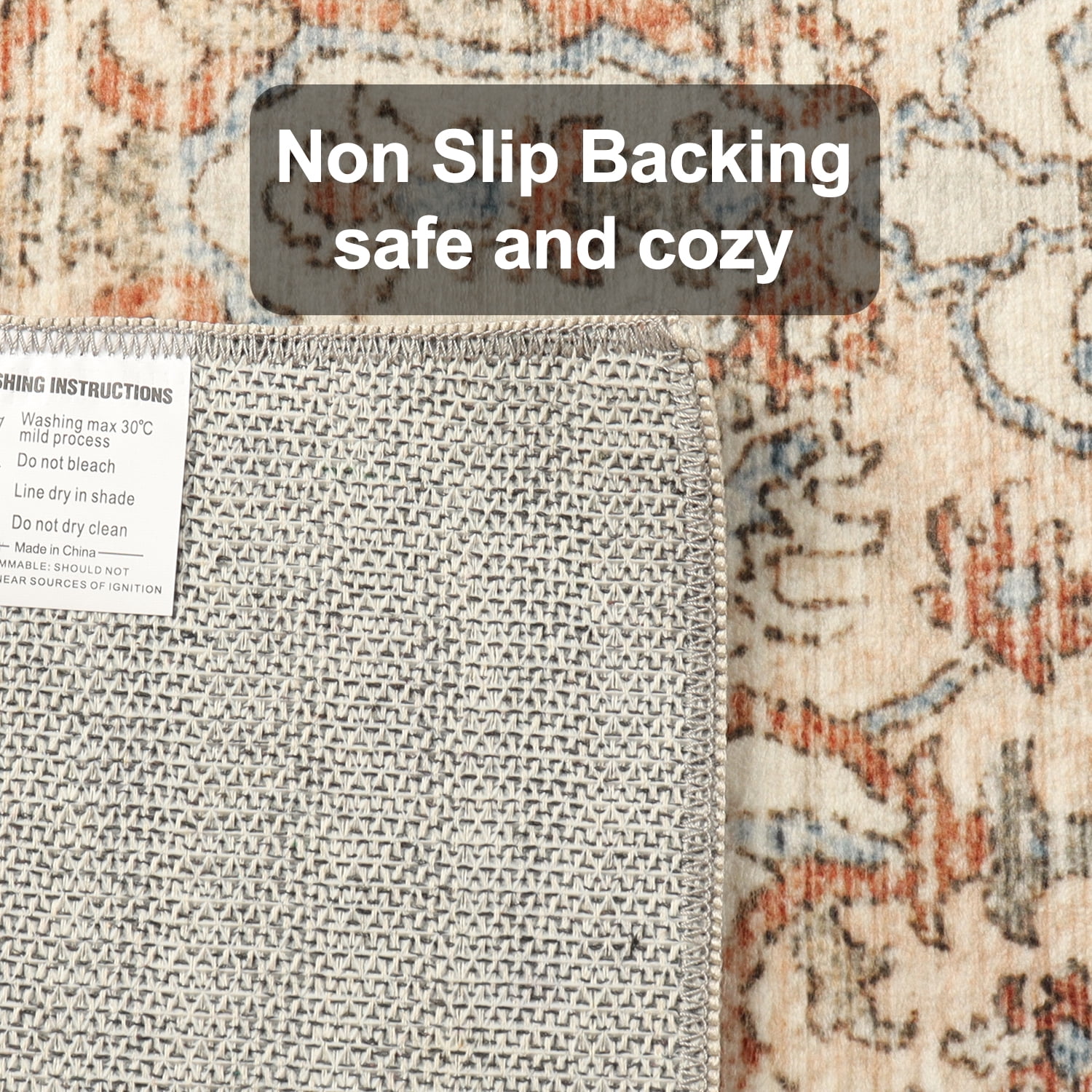Sanmadrola 5x7 Area Rugs for Living Room Carpet Washable Rug Non Slip for Kitchen Entryway Bathroom Bedroom Office