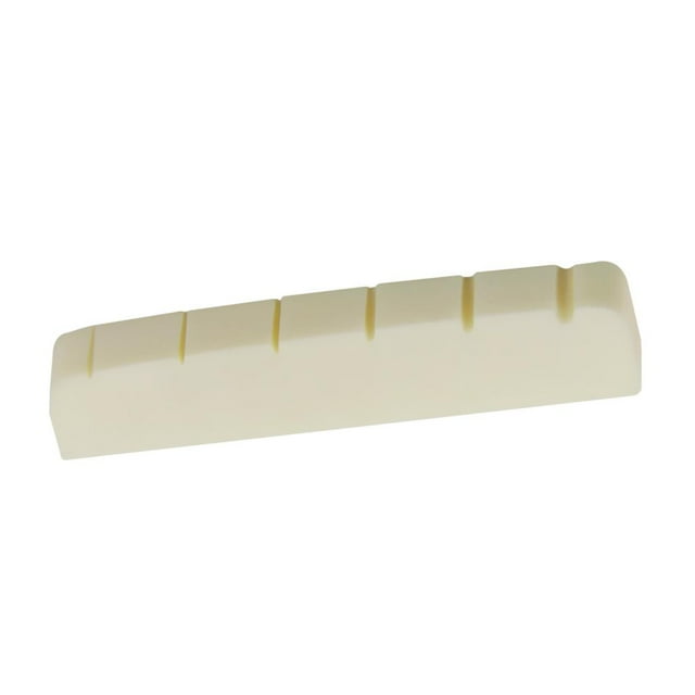 Puente de cejuela de hueso de búfalo natural para guitarras eléctricas LP, bajo. 43x6x8.5mm