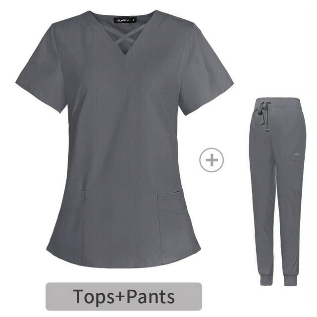 Ropa de lavado para médicos, ropa de enfermera elástica de alta gama, cepillo para salón de belleza, ropa de mano, herramientas con logotipo bordado