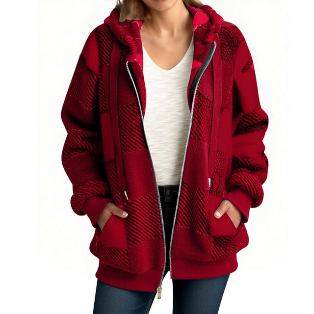 Cardigan pour Femmes - Mode Cardigan à Capuche à Fermeture Éclair pour Femmes - Tenue Décontractée Quotidienne