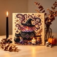 thumbnail image 5 of Halloween Pearl Diamond Painting Art Kit with Frame for Adults & Beginners, Gemstone Diamond Dots Beads Painting for Home Wall Decor Halloween, 5 of 6