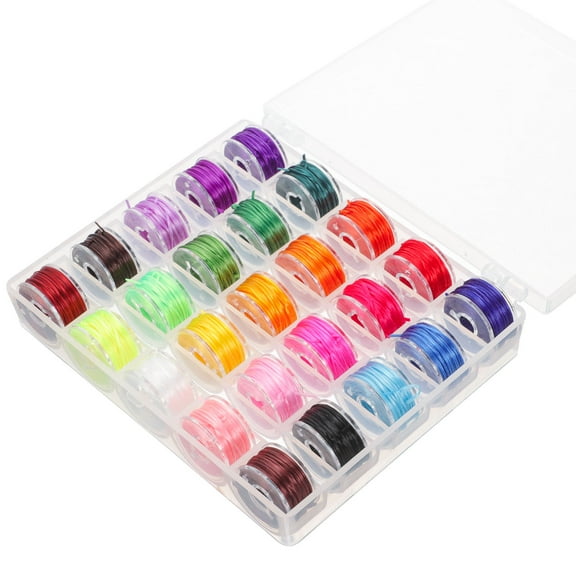 LEORX Handmade Projects Jewelry Beading Ropes Assorted Color 25 Rolls