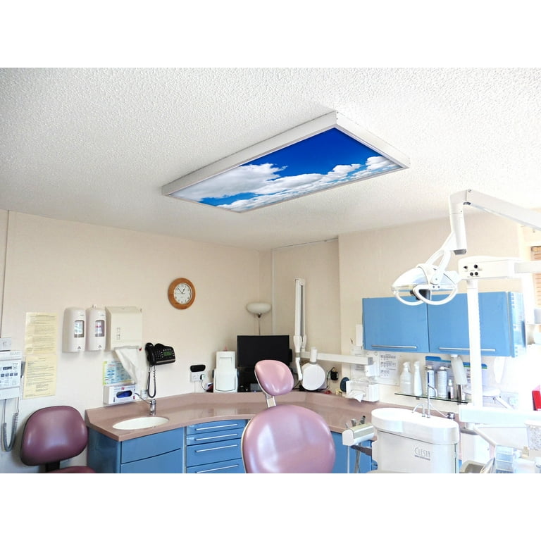 Octo Lights Fluorescent Light Covers 2x4 Flexible Ceiling