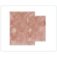thumbnail image 3 of Royal 2-Piece Microfiber Bath Rug Set, Non-Slip Rubber Backing, Ultra-Absorbent, Quick-Dry, Machine Washable Plush Bathroom Mats for Shower and Tub, Soft Comfort, Coral, 3 of 11