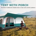 thumbnail image 5 of 8-10 Person Large Camping Tent with 2 Rooms and 2 Doors, Family Tent for Camping Hiking Travel, 5 of 9