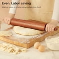 thumbnail image 3 of Wooden Rolling Pin With Two Handles For Rolling Baking Noodles Dumpling Noddles Home Kitchen, 3 of 8