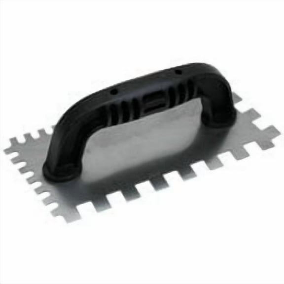 1PC QLT Notched Trowel w/Black Handle