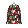 thumbnail image 2 of Lsque Merry Christmas1 Pattern Canvas Daypack, Durable Backpack, High-quality Versatile Backpack,Vintage Compact Backpack-Small, 2 of 6