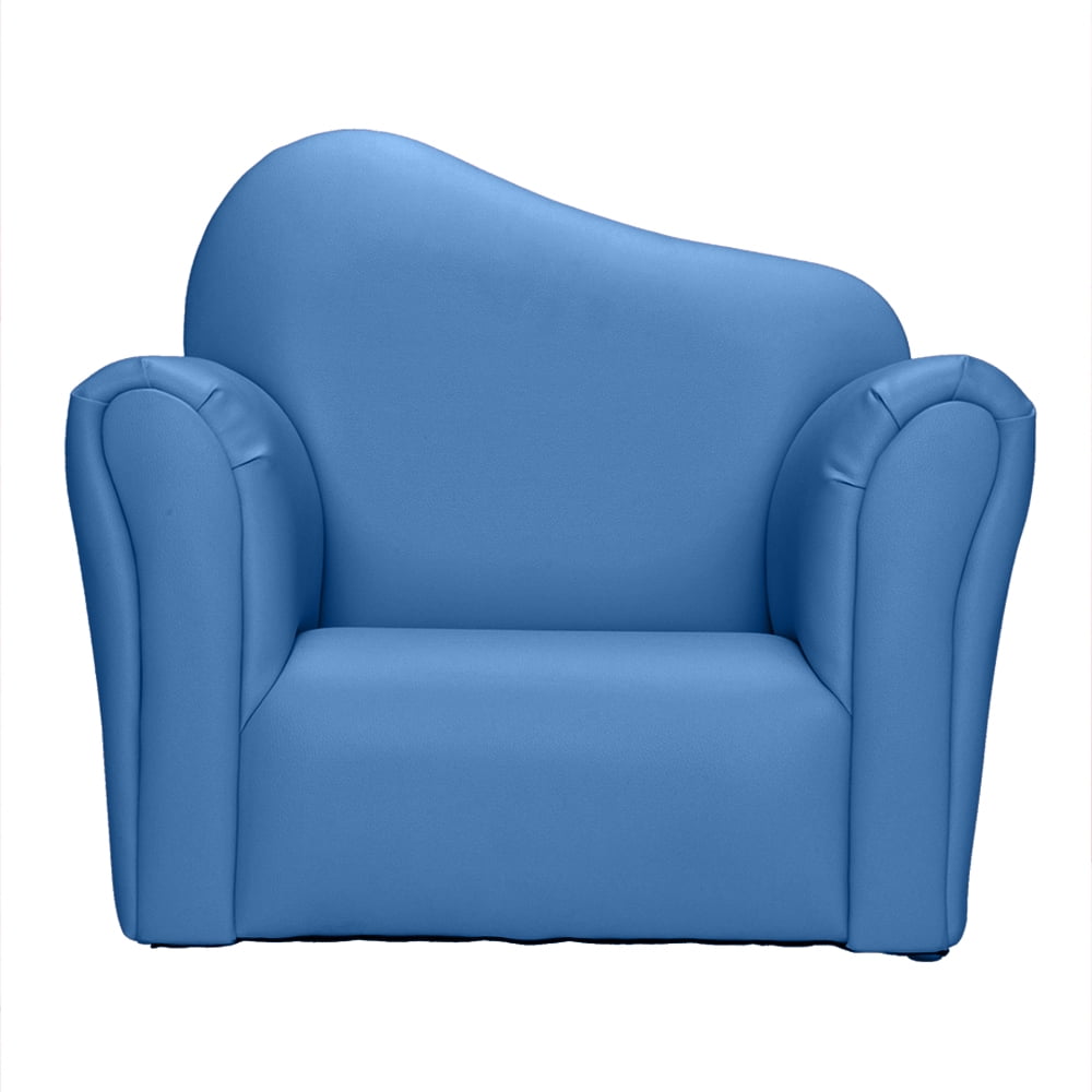 Kepooman Children Single Sofa Bent Back Modern Accent Fabric Chair Single Sofa Comfy Upholstered Arm Chair Living Room Furniture, Blue Kepooman Children Single Sofa Bent Back Modern Accent Fabric Chair Single Sofa Comfy Upholstered Arm Chair Living Room Furniture, Blue