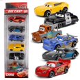 thumbnail image 1 of Disney-juego de coches Pixar cars 3 para niños, juguetes de modelo de coche de Metal fundido a presión, Rayo Mcqueen, tío Truck Jackson Storm 1:55, regalo de Navidad para niños, 6-7 unids/set, 1 of 4