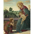 thumbnail image 2 of Sandro Botticelli 20x24 Gold Ornate Framed and Double Matted Museum Art Print Titled - Madonna and Child with Young Saint John the Baptist, 2 of 4