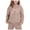 Khaki, variant on Hienoo Toddler Girls Sweatsuits Bow Print Pullover Hoodie Sweatpants Kids 2 Piece Outfits