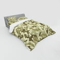 thumbnail image 2 of Ambesonne Retro Bedding Set 4 Pcs, Camouflage Survival Theme, Queen, Pale Green Army Green, 2 of 2