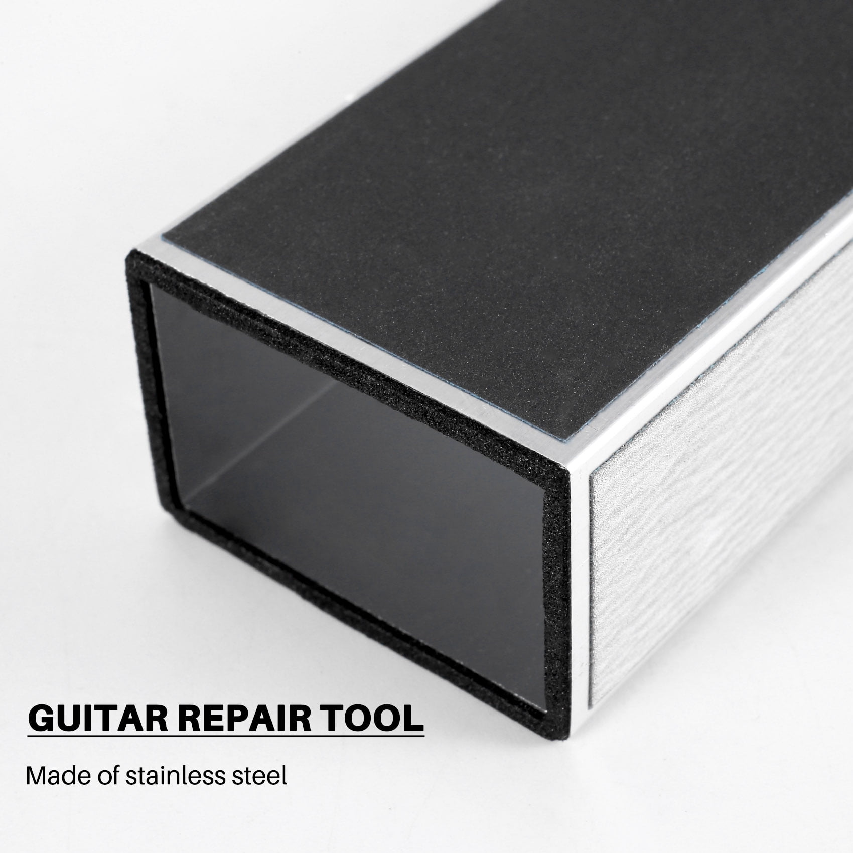 Guitar Luthier Tool Include Fret Leveling Beam,Guitar Fret File,Rocker and Fingerboard Protectors,Grinding Stones,as shown