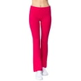 thumbnail image 2 of Women & Plus Workout Fitness Stretch Comfy Lounge Flare Slim Fit Yoga Pants, 2 of 5