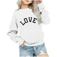 thumbnail image 2 of Bnwani White Kids Hoodie Sweatshirt Fashion Long Sleeve Casual Sportswear Cute Solid Print Size 8-9 Years, 2 of 7