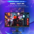 thumbnail image 3 of TITAN ARMY P2710S 27" 2560x1440 IPS FreeSync Computer Monitor, Black, 3 of 13