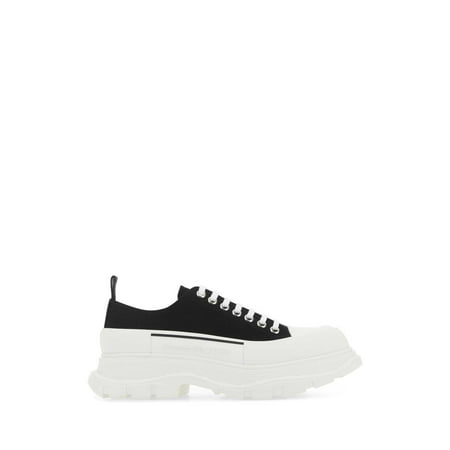 

ALEXANDER MCQUEEN Black Canvas Tread Slick Sneakers