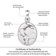 thumbnail image 6 of 925 Sterling Silver Pendant Natural Howlite Handmade Jewelry, 6 of 8