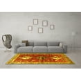 thumbnail image 3 of Ahgly Company Indoor Round Persian Yellow Traditional Area Rugs, 6' Round, 3 of 4