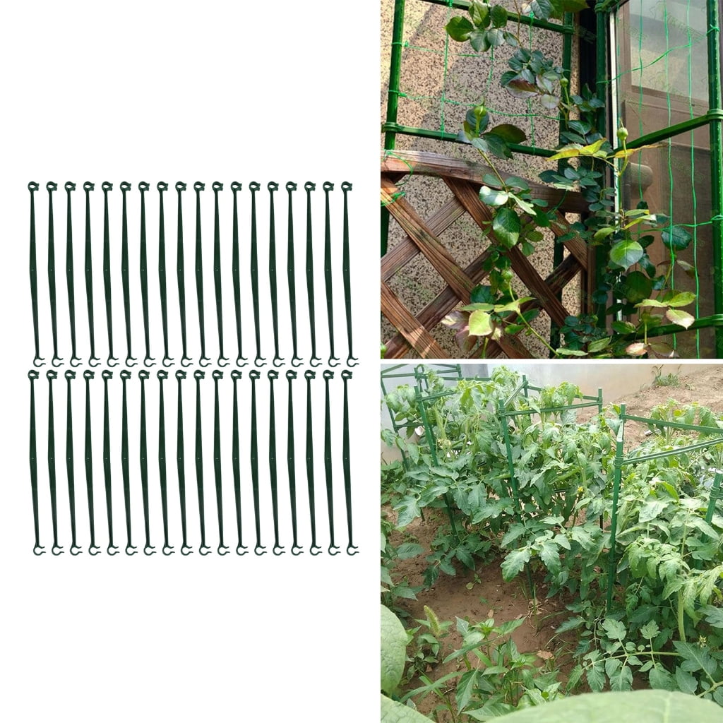 Necvior 36Pcs Adjustable Plant Stake Arms Tomato Cage Expandable Connector for Garden