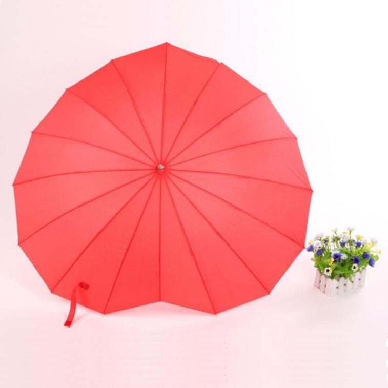 Red Heart ladies womens umbrella 16k wind break sun/rain parasol New arrival 