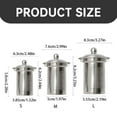 thumbnail image 2 of Qiangzon Stainless Steel Reusable Tea Infuser Mesh Loose Leaf Strainer Threaded Handle Lid Fine Filter Coffee Spice Brewer Dishwasher Safe 1 Small 62.5Mm S304 Stainless Steel Tea Strainer with Lid, 2 of 8