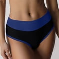 thumbnail image 1 of Culotte String Taille Haute Confortable pour Usage Quotidien Respirante Sans Couture Extensible Douce pour Femmes, 1 of 3