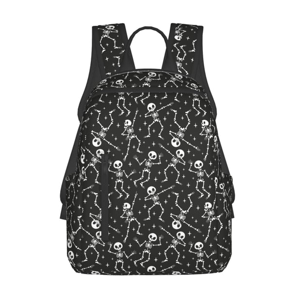 Easygdp Retro Skeleton Dancing On Halloween Party para Easygdp Yak - Mochila Casual Ligera y Resistente para Viaje y Senderismo para Hombres y Mujeres