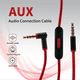 thumbnail image 4 of Cable de audio de repuesto para auriculares con micrófono en línea para estudio, ejecutivo, mezclador, solo, inalámbrico y profesional., 4 of 4