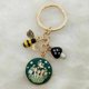 thumbnail image 4 of Lindo llavero de esmalte, abeja, seta, jardín, flor, mariposa, seta, joyería hecha a mano, regalo de recuerdo, 4 of 4