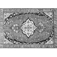 thumbnail image 1 of Ahgly Company Indoor Rectangle Medallion Gray Traditional Area Rugs, 7' x 9', 1 of 1