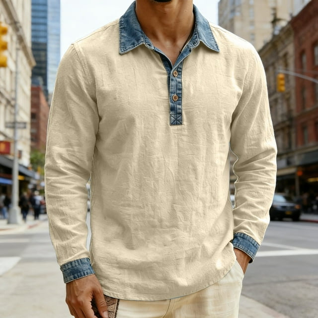 Chemise Décontractée Moderne à Manches Longues avec Col Rabattu pour le Travail Quotidien et l'Usage Quotidien des Chemises pour Hommes 2