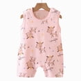 thumbnail image 4 of Baby Onesies Boy Baby Infant Boys Girl Sleeveless One-Piece Vest Cartoon Rompers Tank Top Jumpsuit Toddler Cotton Outfits, 4 of 4