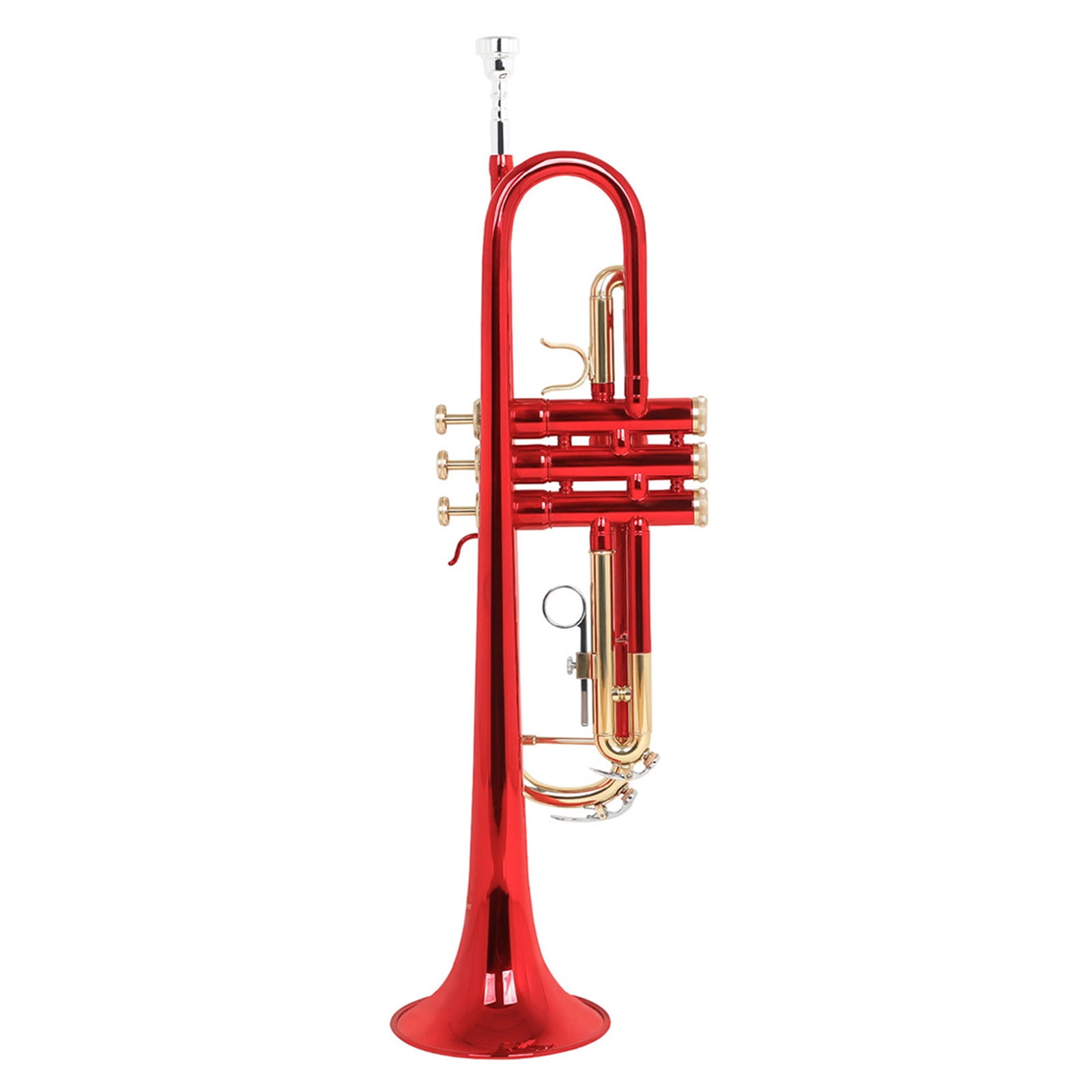 Standard Trumpet Brass Student Trumpet Instrument With Storage Case Horn for Children and Adults Beginner