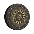 thumbnail image 2 of LNWH Witchcraft Pentagram Occult Symbols Pattern Waterproof Spare Tire Cover, Universal Spare Tire Wheel Covers 17 inch, 2 of 8