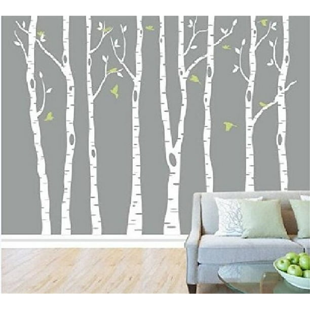 Popeven White Tree Wall Decal Vinyl Large Birch Sticker For Living Room Decorative Nursery Home Decor Com - Nursery Tree Wall Decal With Shelves Popeven White Tree Wall Decal Vinyl Large Birch Sticker For Living Room Decorative Nursery Home Decor Com - Nursery Tree Wall Decal With Shelves