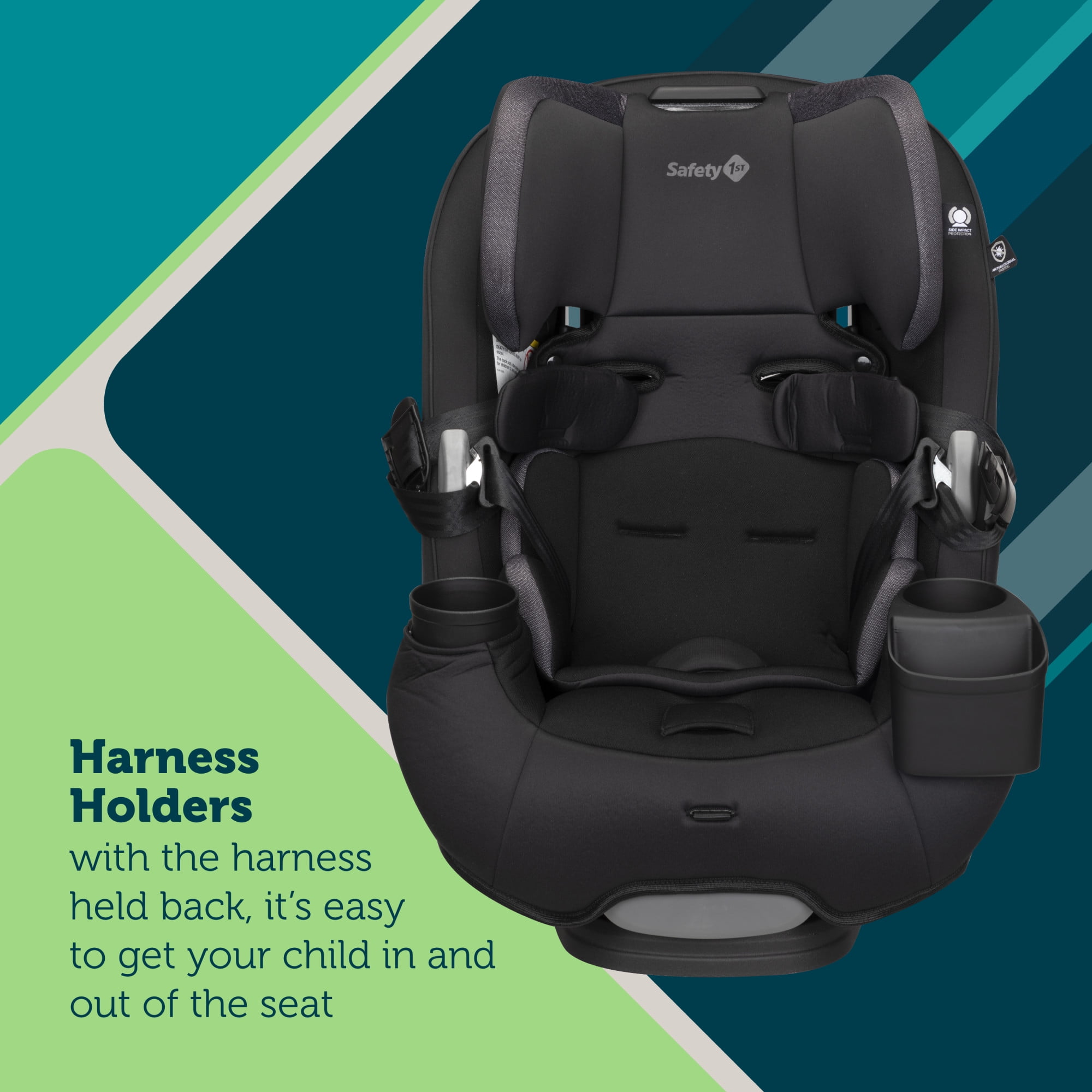 Safety 1st Grow and Go Sprint All-in-One Convertible Car Seat, Black Beauty II, Infant & Toddler