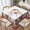 Christmas Flower, variant on Spring Easter Round Tablecloth 70 Inch, Bunny Colorful Flower Butterfly Decorative Tablecloths Stain Resistance Polyester Rabbit Floral Table Cloth for Holiday Parties Kitchen Dining