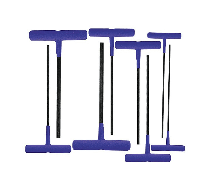 8 Piece Metric T-Shape Hex Key Set, 64908