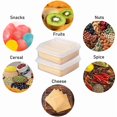 thumbnail image 6 of 4Pcs Butter Cheese Storage Box Portable Fresh Fruit Veggie Food Snack Container, 6 of 6