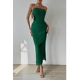 thumbnail image 4 of Vestido PRETTYGARDEN Maxi Tubo Strapless Verde Talle S, 4 of 7