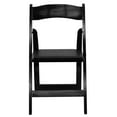 thumbnail image 6 of Flash Furniture 2 Pack HERCULES Series Black Wood Folding Chair with Vinyl Padded Seat, 6 of 14